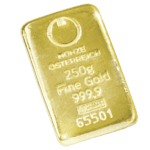 250 gramme gold bar