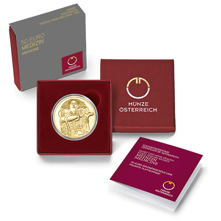 50-euro coin 2015 medicine plus packing