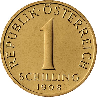 one schilling coin averse